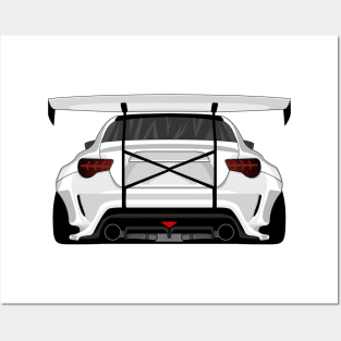 GT86 WHITE Posters and Art
